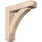 Ekena Millwork Thorton Craftsman Smooth Bracket w/ Offset Brace, Douglas Fir, 5 1/2"W x 22"D x 22"H BKT0604X22X22THR04SDF - alternate 1